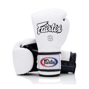 Fairtex BGV9 White Blue Palm Muay Thai Boxing Glove - Fairtex Store