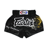 Fairtex BS0639 Fortune Black Muay Thai Boxing Short - Fairtex Store