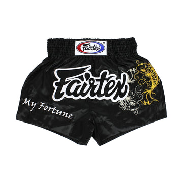 Fairtex BS0639 Fortune Black Muay Thai Boxing Short - Fairtex Store