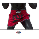 Fairtex Red Slim Cut Muay Thai Boxing Short - Fairtex Store