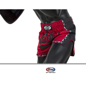 Fairtex Red Slim Cut Muay Thai Boxing Short - Fairtex Store