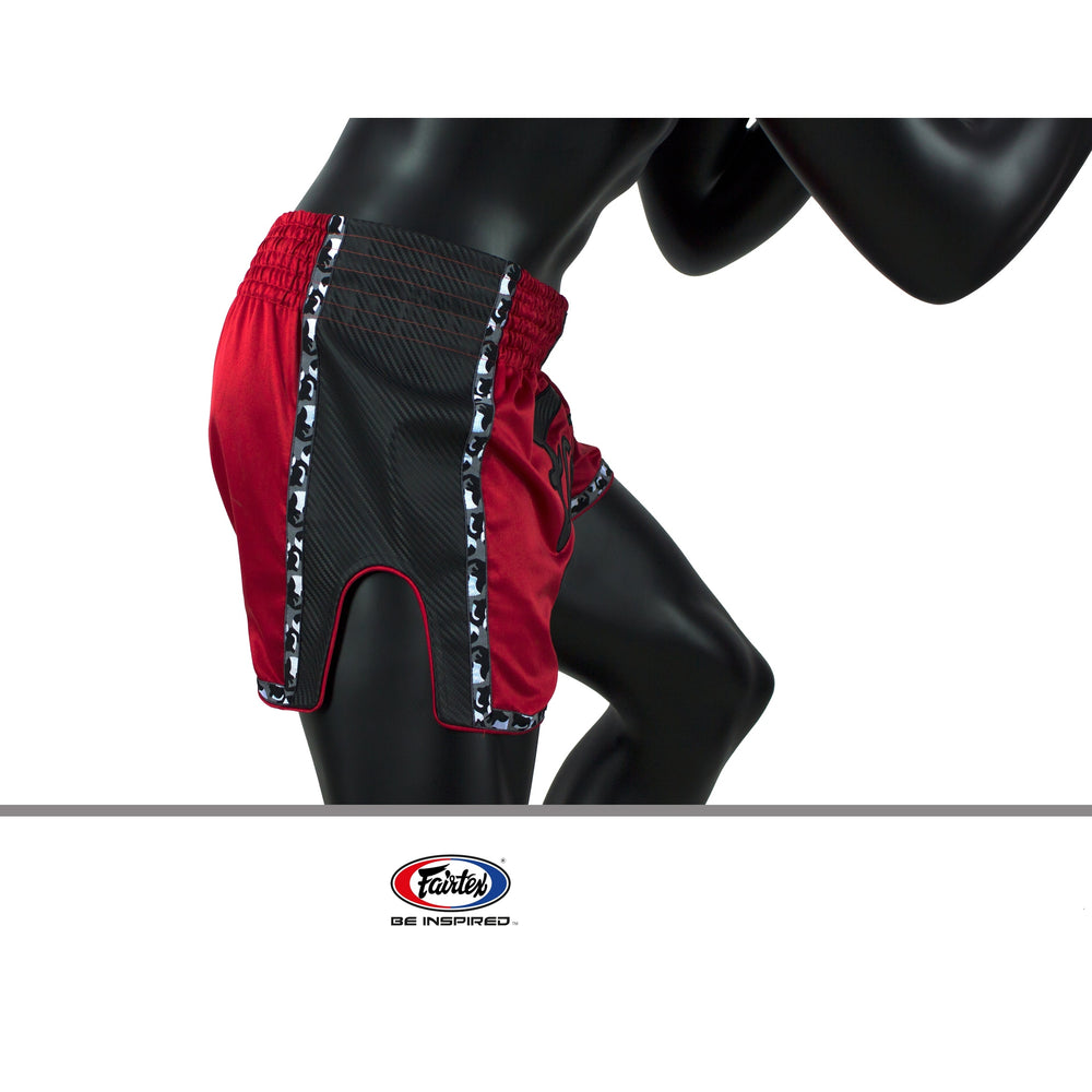 Fairtex Red Slim Cut Muay Thai Boxing Short - Fairtex Store