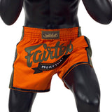 Fairtex Orange Slim Cut Muay Thai Boxing Short - Fairtex Store