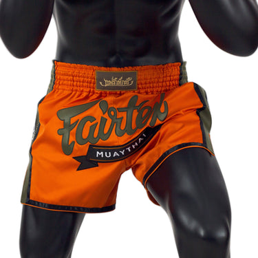Fairtex Orange Slim Cut Muay Thai Boxing Short - Fairtex Store
