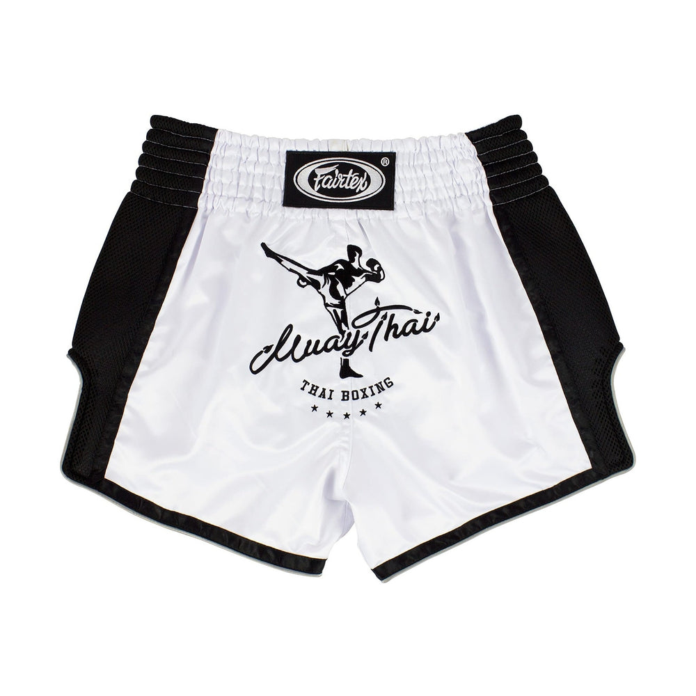 Fairtex White Slim Cut Muay Thai Boxing Short - Fairtex Store