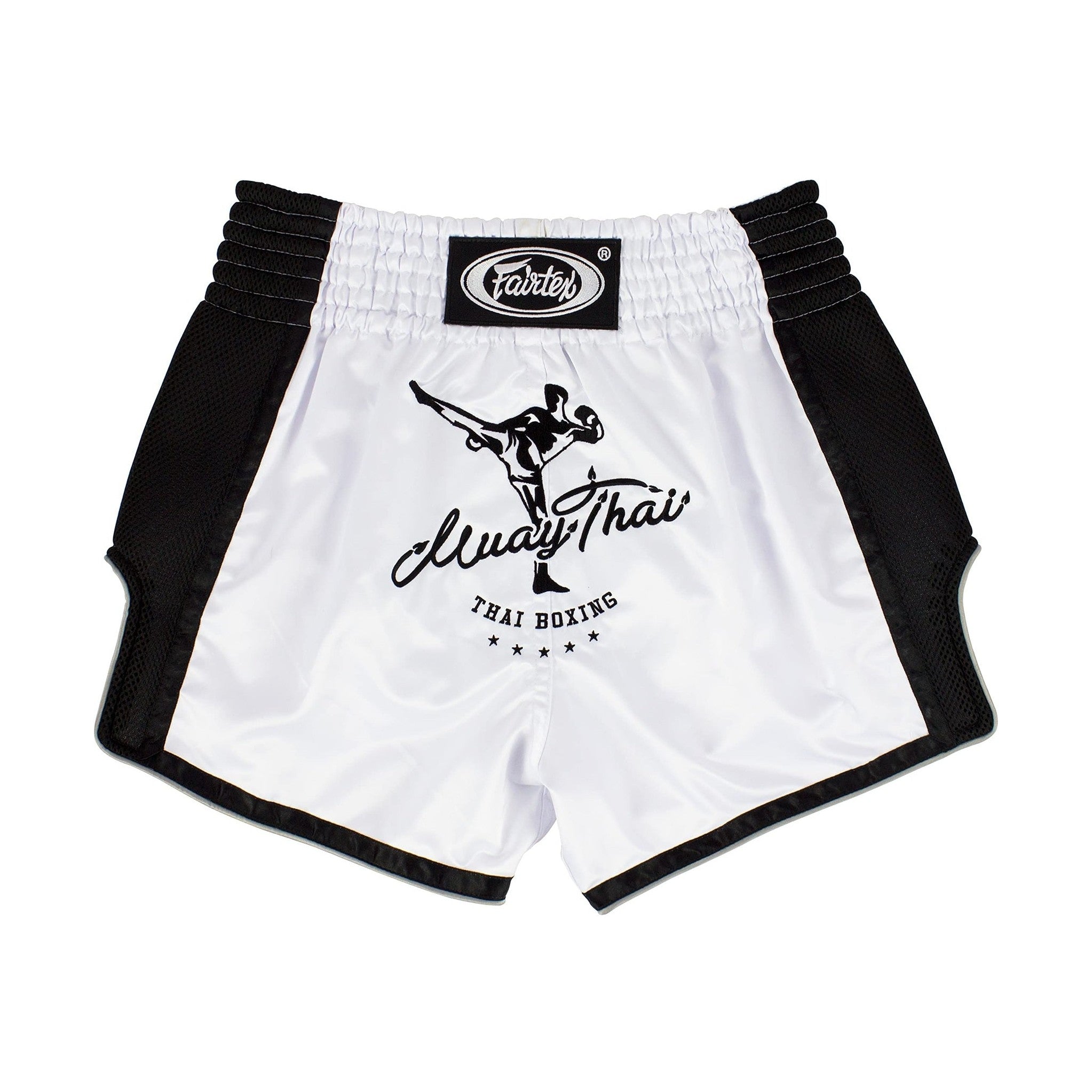 Fairtex White Slim Cut Muay Thai Boxing Short - Fairtex Store