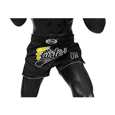 Fairtex Black Slim Cut Muay Thai Boxing Short - Fairtex Store