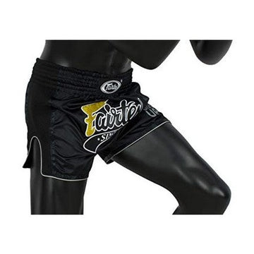 Fairtex Black Slim Cut Muay Thai Boxing Short - Fairtex Store