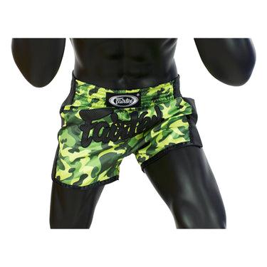 Fairtex Green Camo Slim Cut Muay Thai Boxing Short - Fairtex Store