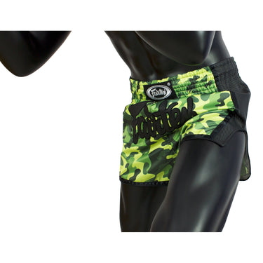 Fairtex Green Camo Slim Cut Muay Thai Boxing Short - Fairtex Store