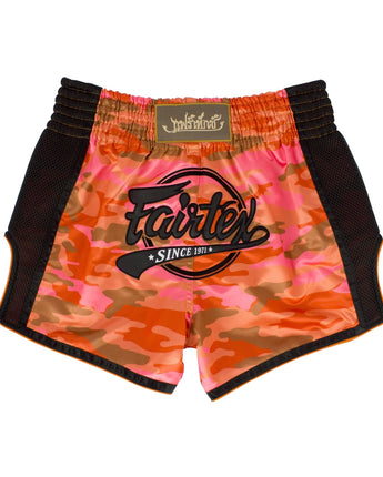 Fairtex Orange Camo Slim Cut Muay Thai Boxing Short - Fairtex Store