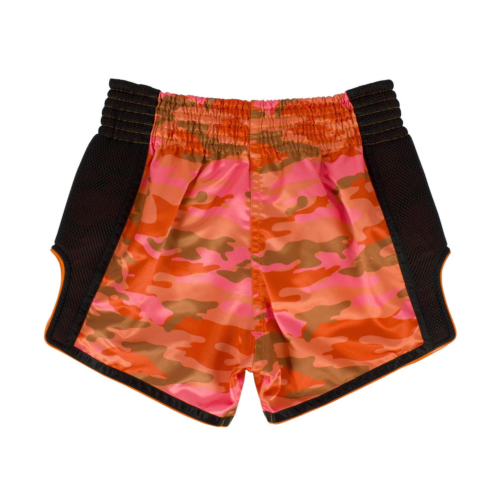 Fairtex Orange Camo Slim Cut Muay Thai Boxing Short - Fairtex Store