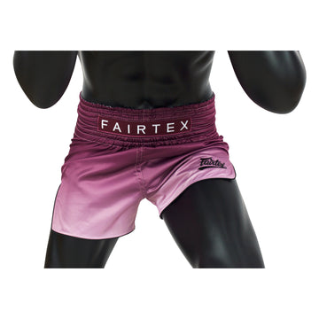 Fairtex Maroon Fade Slim Cut Muay Thai Boxing Short - Fairtex Store