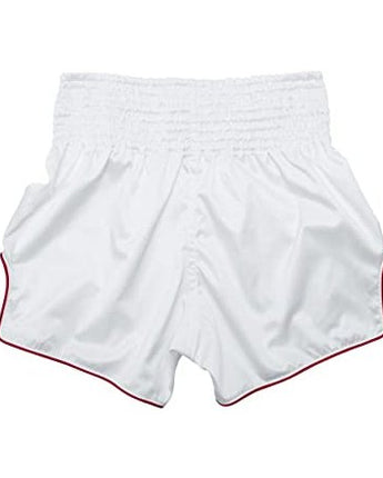 Fairtex BS1918 Enso White Slim Cut Muay Thai Boxing Shorts - Fairtex Store