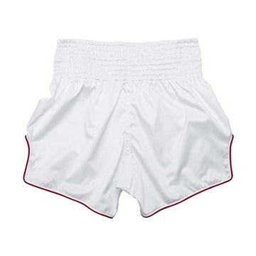 Fairtex BS1918 Enso White Slim Cut Muay Thai Boxing Shorts - Fairtex Store