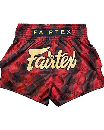 Fairtex BS1919 Stealth Red Slim Cut Muay Thai Boxing Short - Fairtex Store