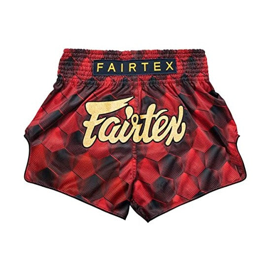 Fairtex BS1919 Stealth Red Slim Cut Muay Thai Boxing Short - Fairtex Store