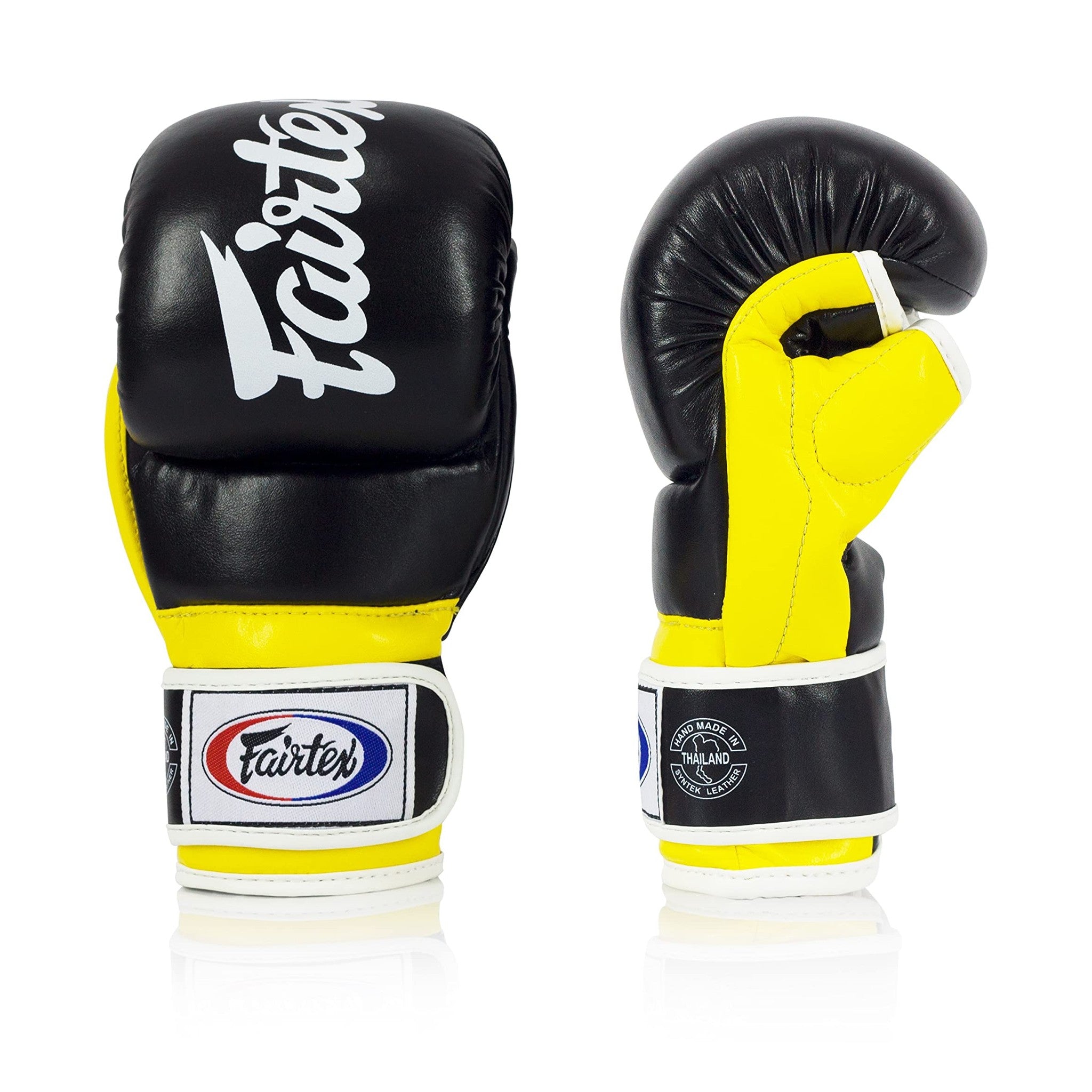 Fairtex FGV18 Super Sparring Grappling MMA Gloves, Medium / Yellow
