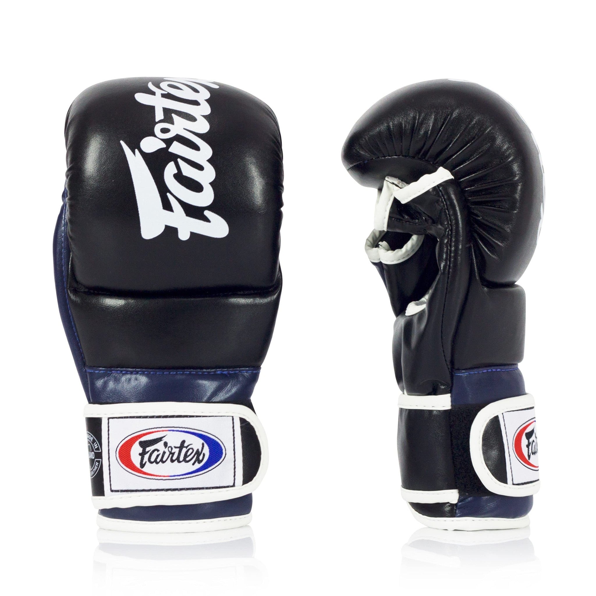mma gear store Fairtex FGV18 Super Sparring Grappling MMA Gloves, Small / Blue