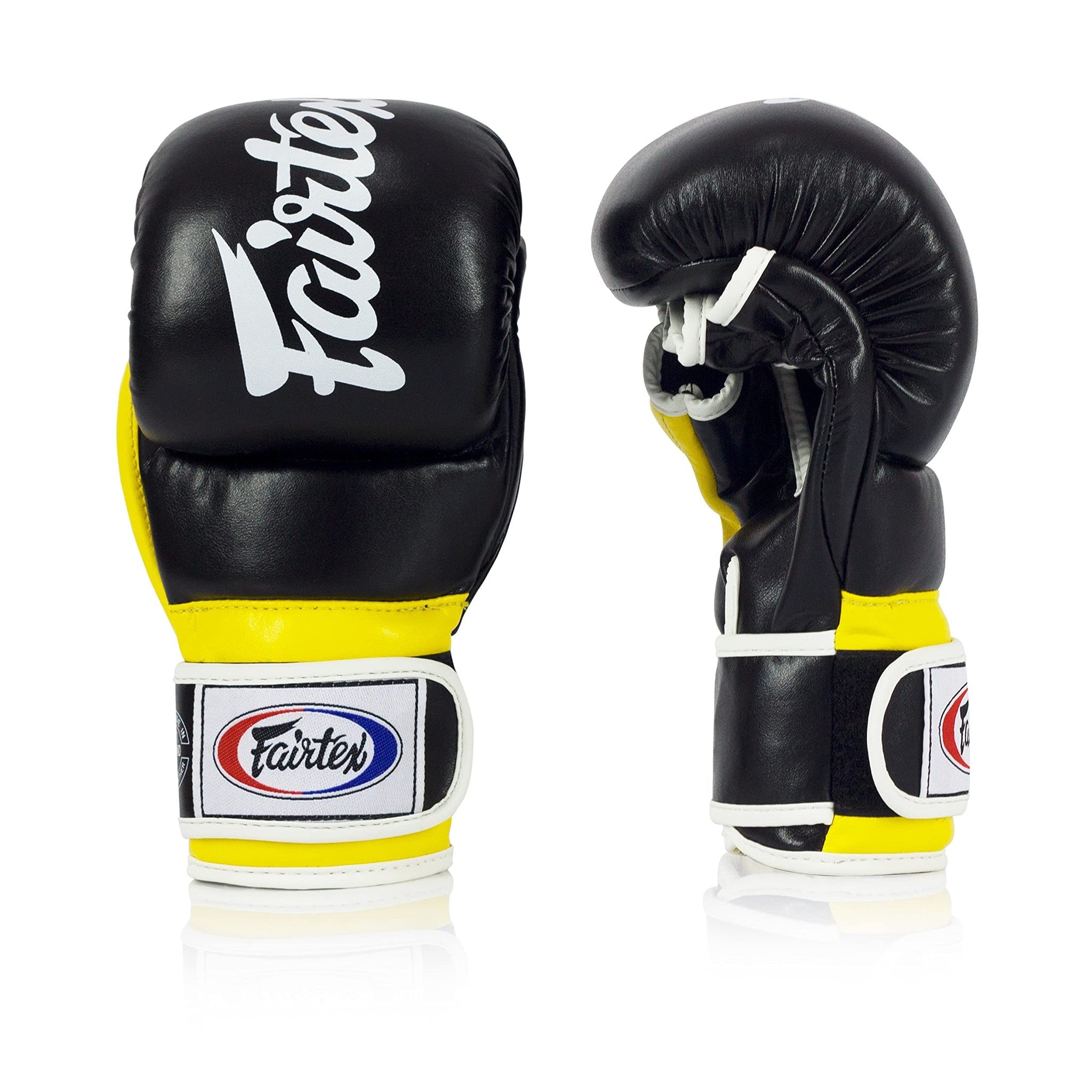Fairtex FGV18 Super Sparring Grappling MMA Gloves, Medium / Yellow