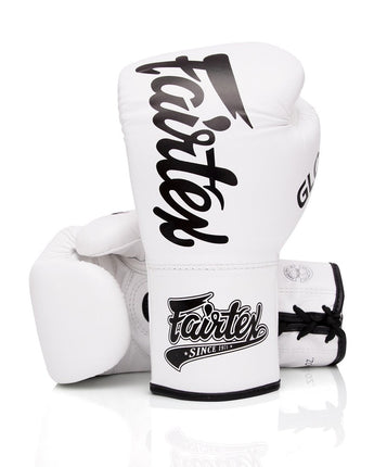 Fairtex BGLG1 White Kickboxing Glove - Fairtex Store