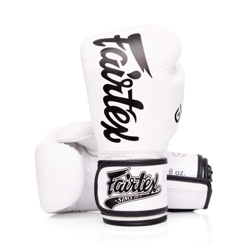 Fairtex BGVG1 White Kick Boxing Glove - Fairtex Store
