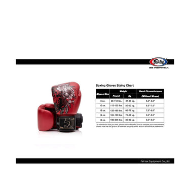 Fairtex Golden Jubilee Premium Muay Thai Boxing Glove - Limited Edition - Fairtex Store