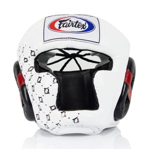 Fairtex HG10 Headgear Head Guard Super Sparring - Black & White - Fairtex Store