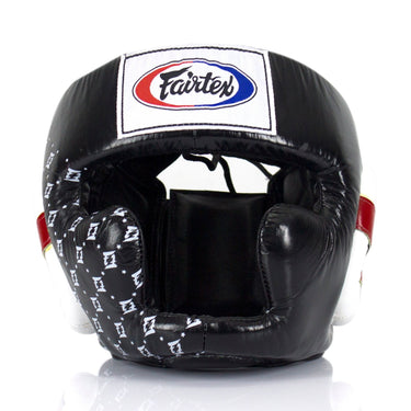 Fairtex HG10 Headgear Head Guard Super Sparring - Black & White - Fairtex Store