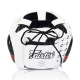 Fairtex HG10 Headgear Head Guard Super Sparring - Black & White - Fairtex Store