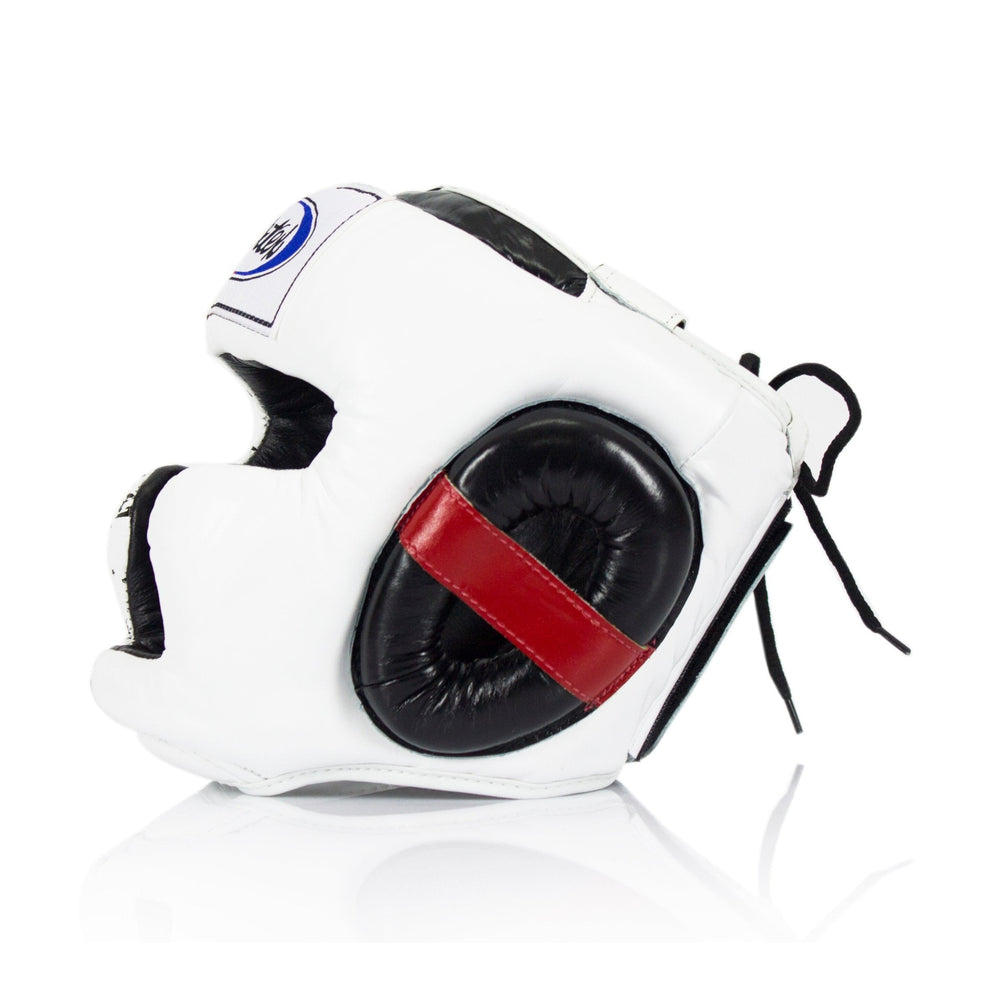 Fairtex HG10 Headgear Head Guard Super Sparring - Black & White - Fairtex Store