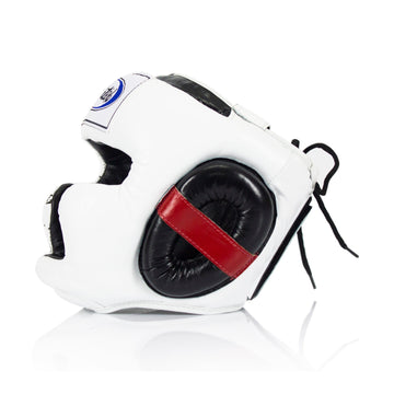 Fairtex HG10 Headgear Head Guard Super Sparring - Black & White - Fairtex Store