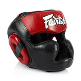 Fairtex HG13 Lace Up Headgear Head Guard - Red/Black - Fairtex Store