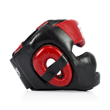 Fairtex HG13 Lace Up Headgear Head Guard - Red/Black - Fairtex Store