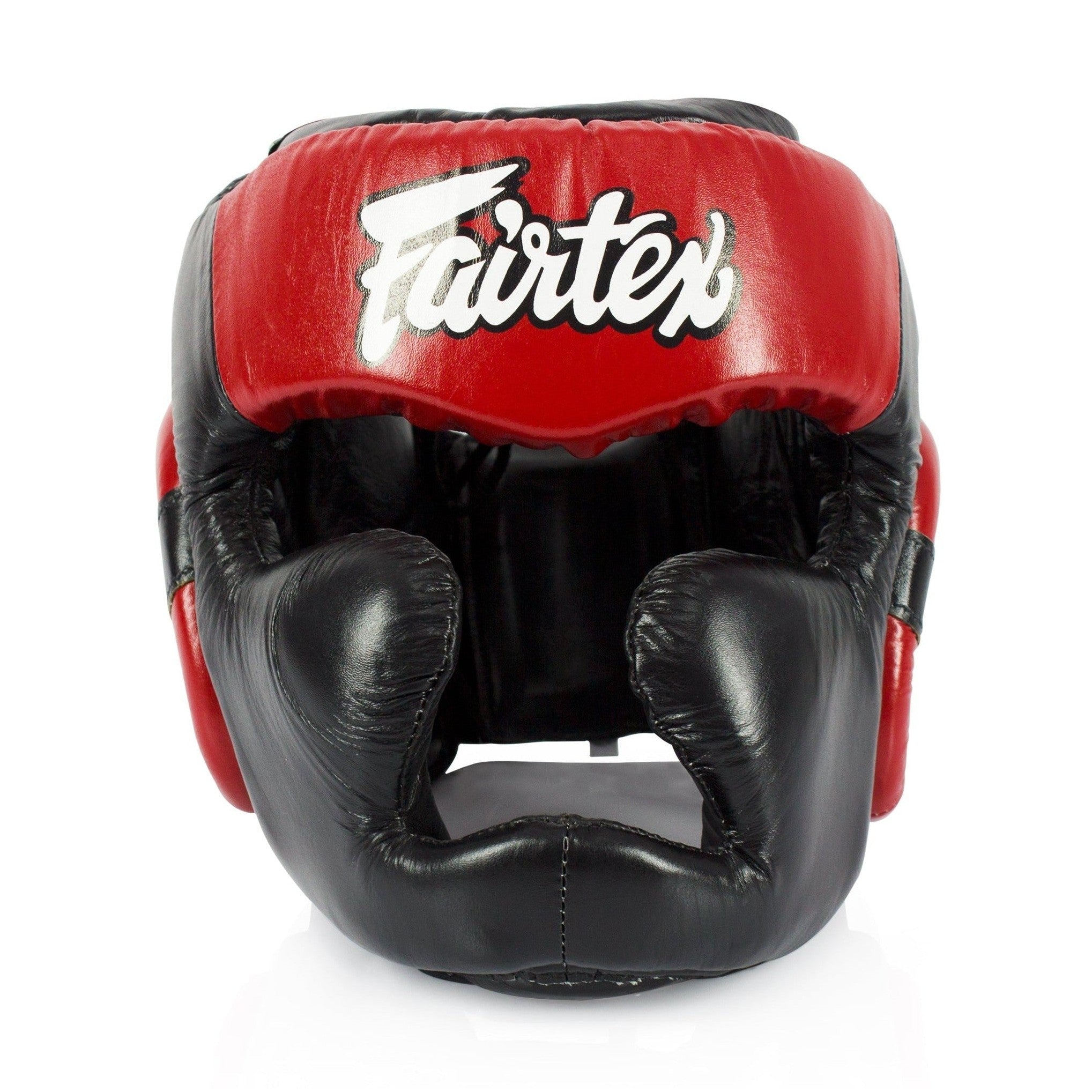 Fairtex HG13 Lace Up Headgear Head Guard - Red/Black - Fairtex Store