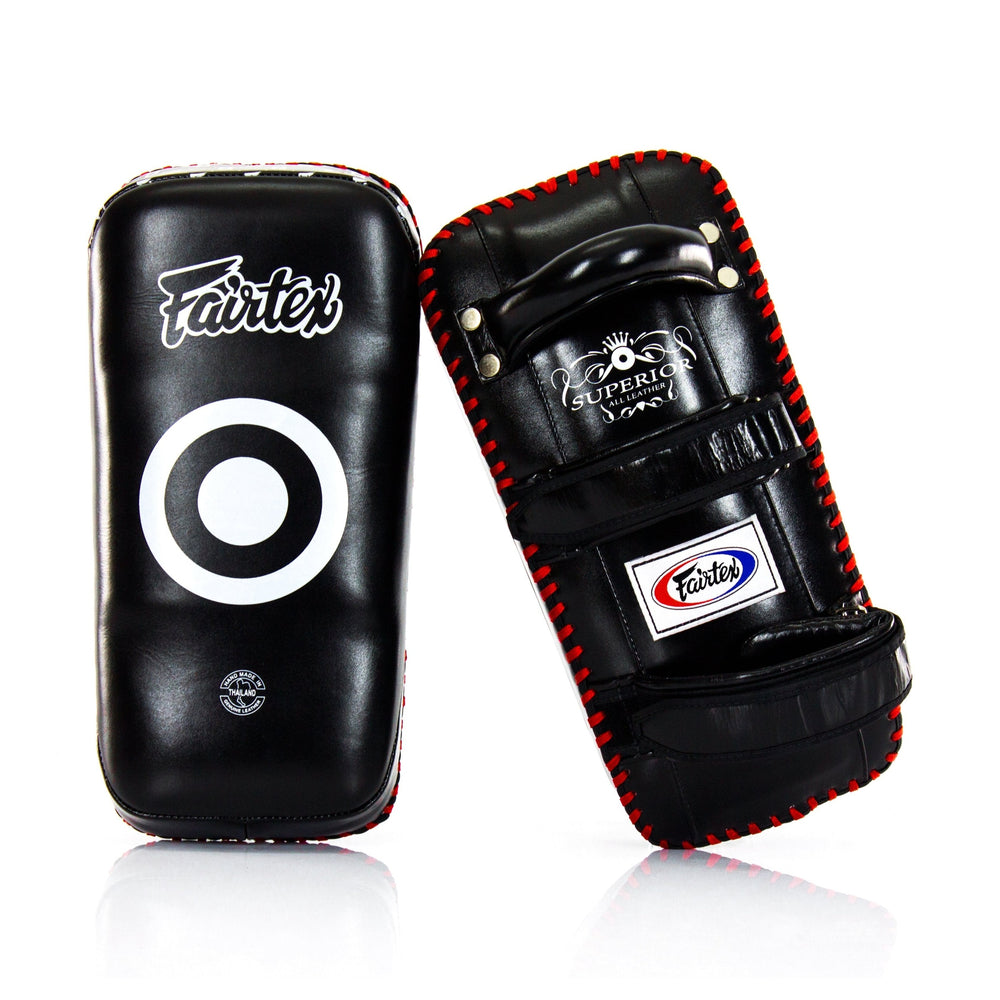 Fairtex KPLS2 Superior Kickboxing Curved Kick Pads - Cowhide Leather - Fairtex Store