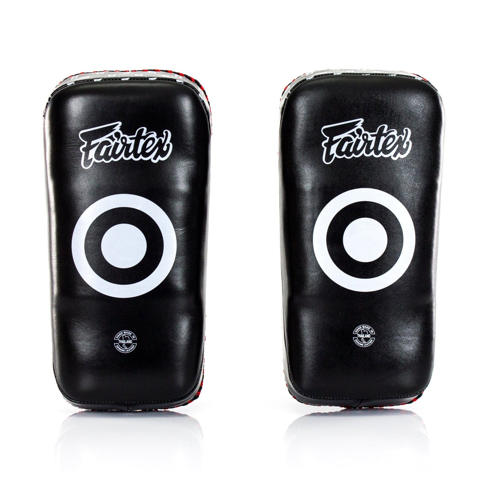 Fairtex KPLS2 Superior Kickboxing Curved Kick Pads - Cowhide Leather - Fairtex Store