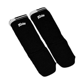 Fairtex SPE1 Kickboxing MMA Muay Thai Padded Elastic Training Sparring Shin Pads One Size Fits All - Fairtex Store