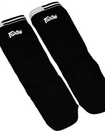 Fairtex SPE1 Kickboxing MMA Muay Thai Padded Elastic Training Sparring Shin Pads One Size Fits All - Fairtex Store