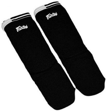 Fairtex SPE1 Kickboxing MMA Muay Thai Padded Elastic Training Sparring Shin Pads One Size Fits All - Fairtex Store