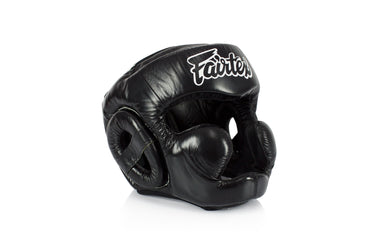 Fairtex HG13 Lace Up Headgear Head Guard - Black - Fairtex Store