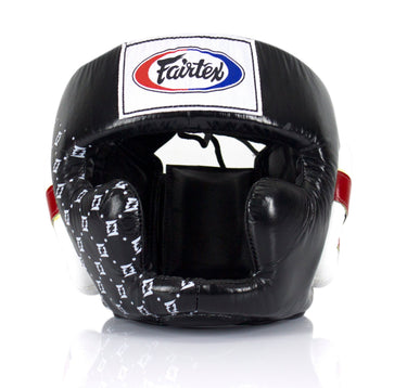 Fairtex HG10 Headgear Head Guard Super Sparring - Black & White - Fairtex Store