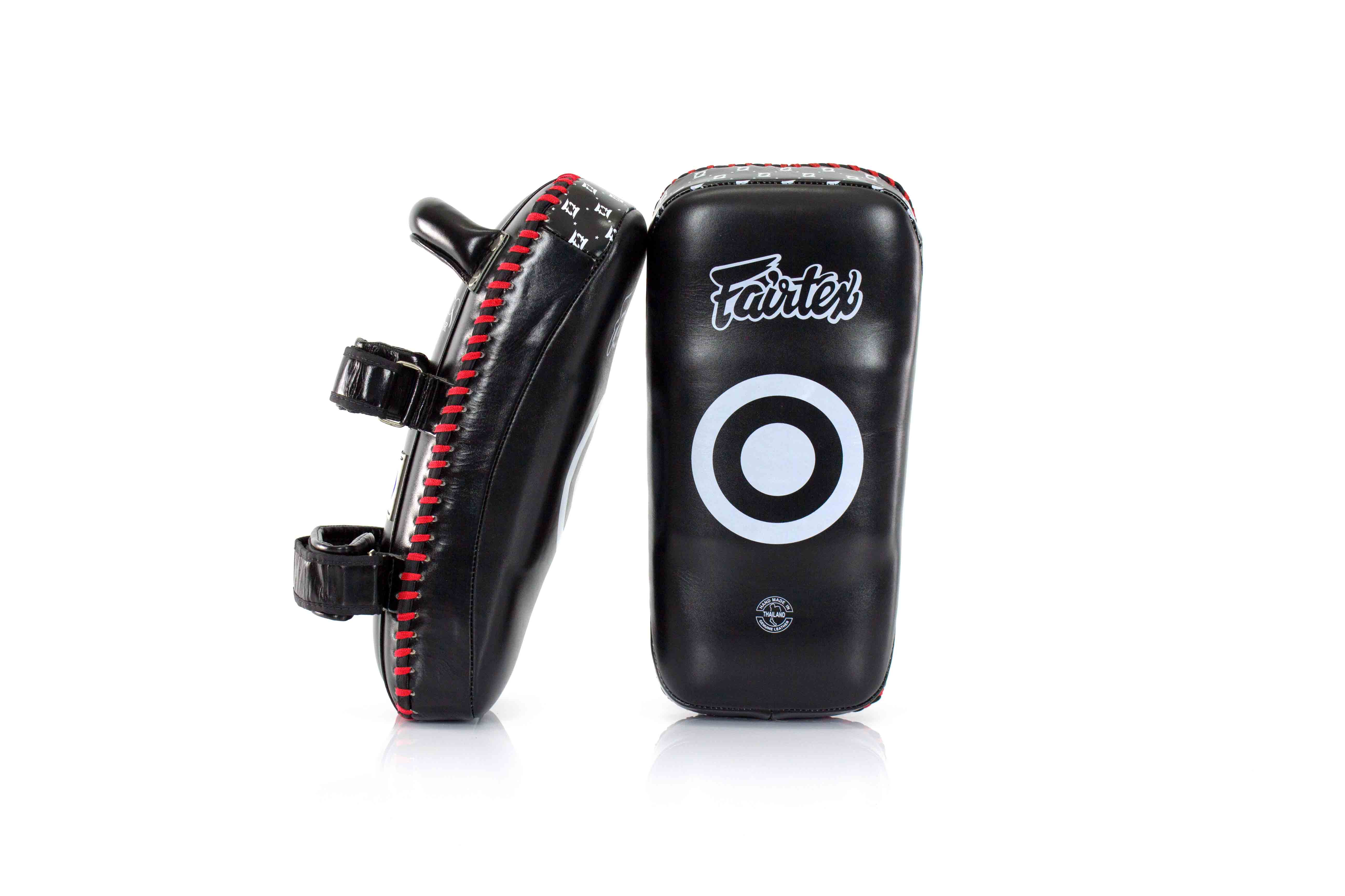 Fairtex KPLS2 Superior Kickboxing Curved Kick Pads - Cowhide Leather