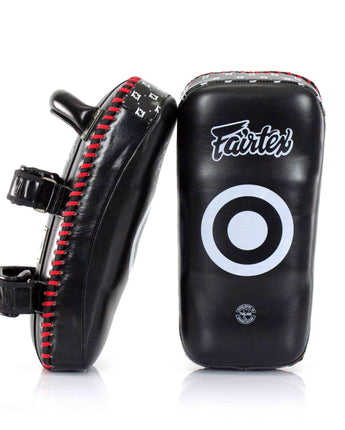 Fairtex KPLS2 Superior Kickboxing Curved Kick Pads - Cowhide Leather - Fairtex Store