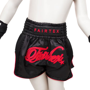 Fairtex Boxing Shorts for Kids - BSK2104 "Midnight Red" - Fairtex Store