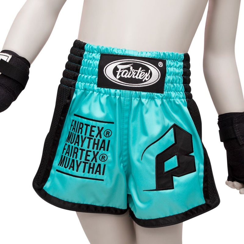 Fairtex Boxing Shorts for Kids - BSK2107 "Turquoise" - Fairtex Store