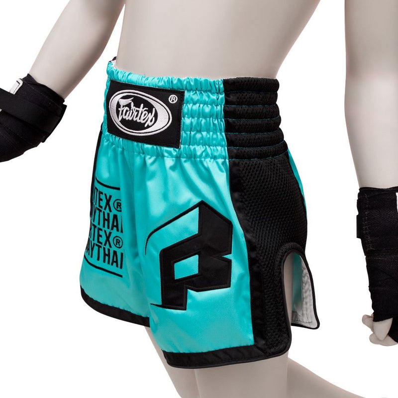 Fairtex Boxing Shorts for Kids - BSK2107 "Turquoise" - Fairtex Store